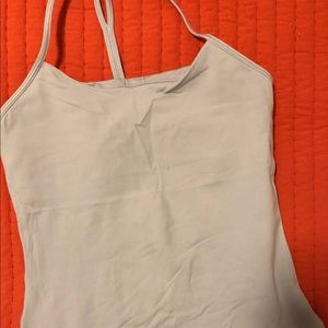 Light blue rarely worn Lululemon power y tank